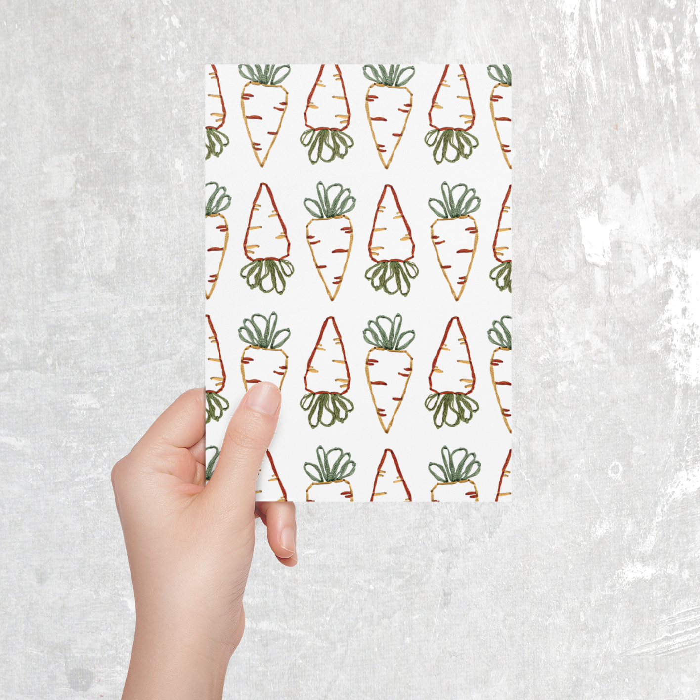 Easter Carrots | Printed Card