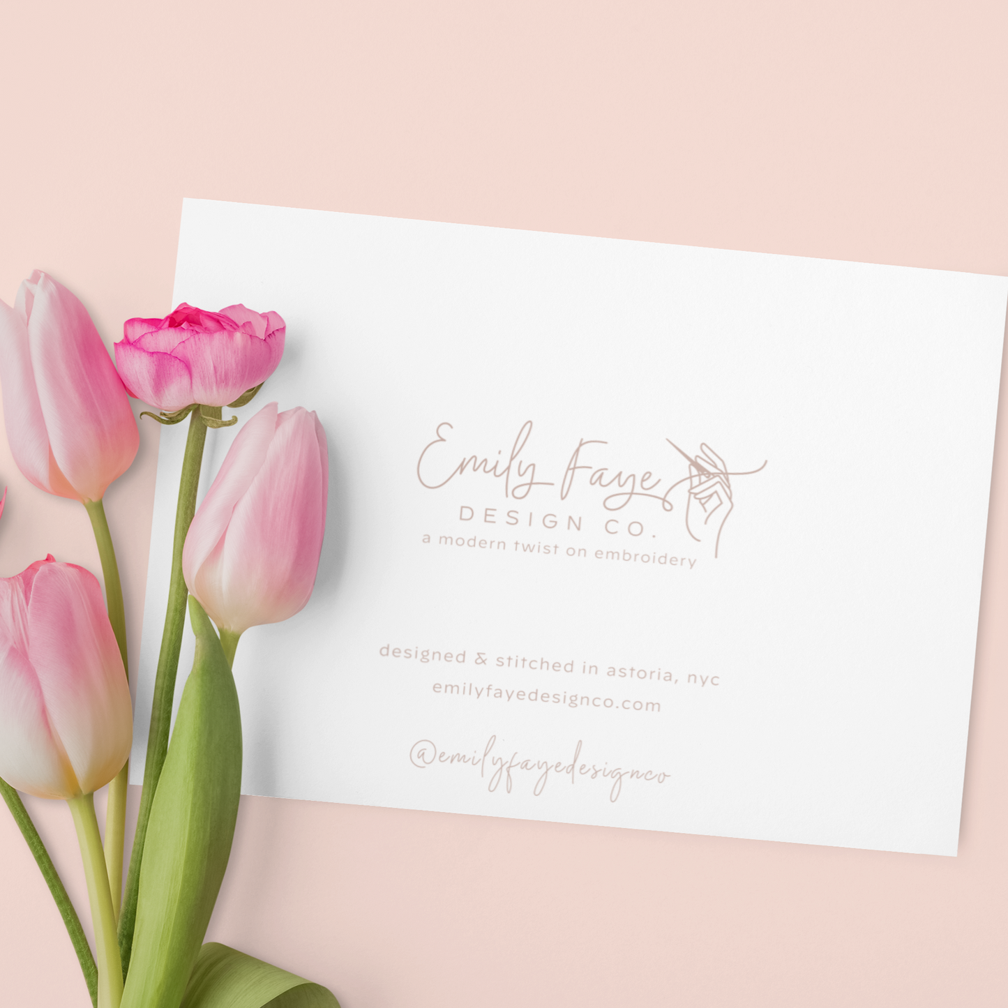 Floral Paw Printed Card