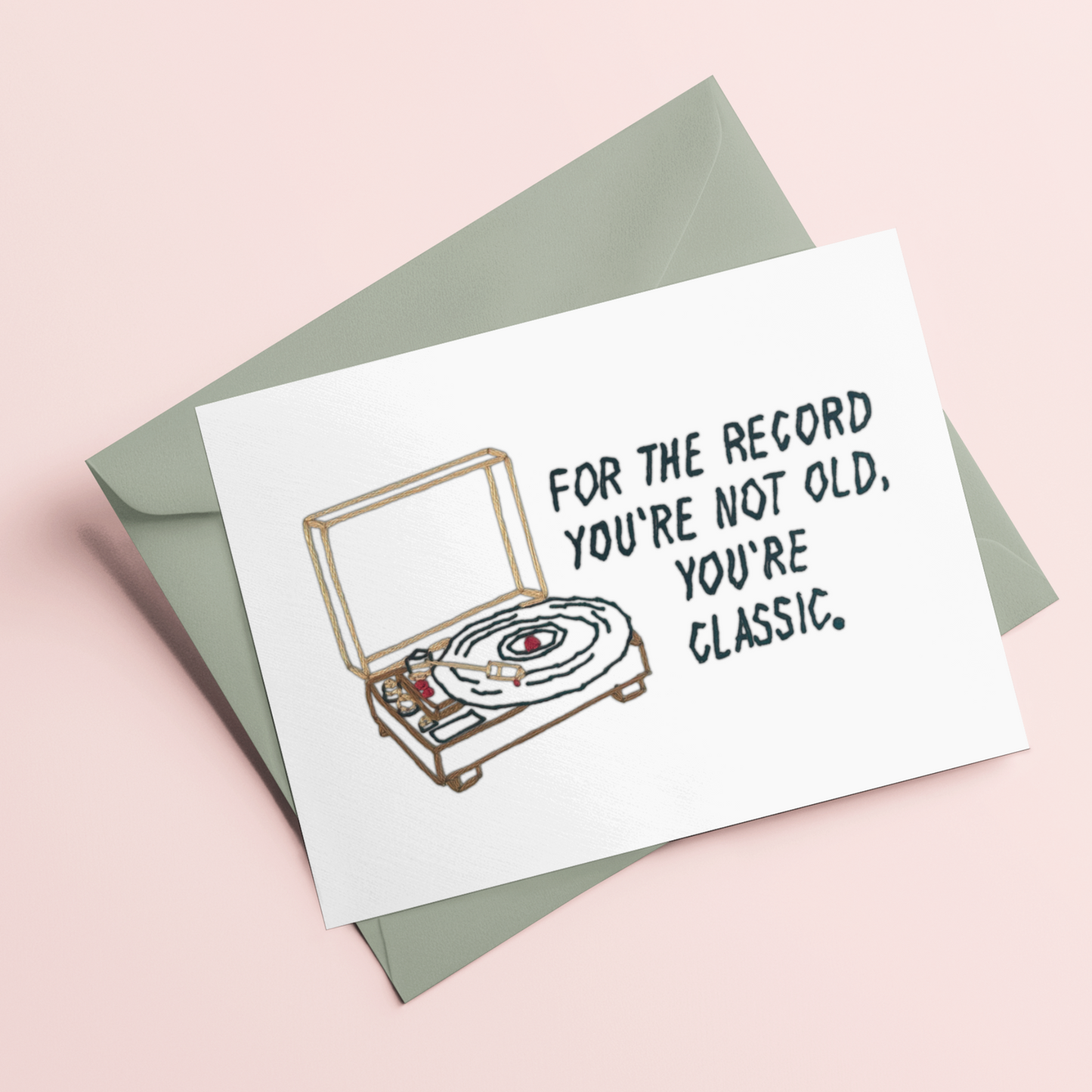 For the Record Birthday Printed Card