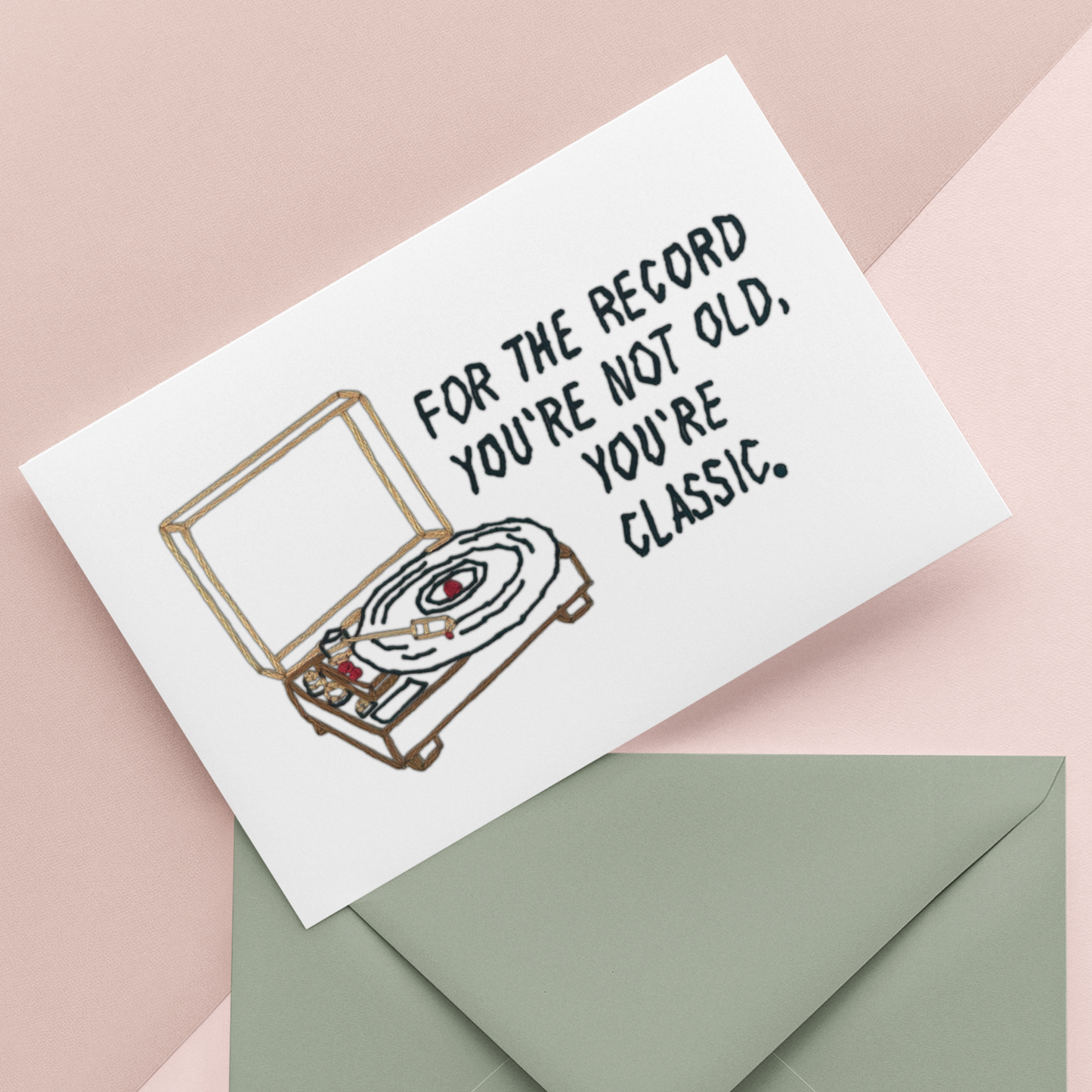 For the Record Birthday Printed Card
