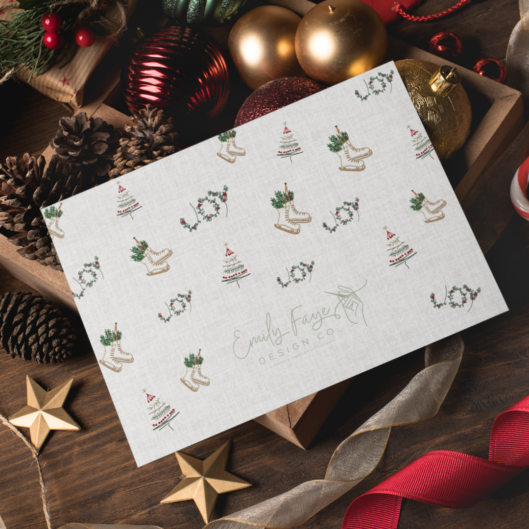 Christmas Icons Printed Card