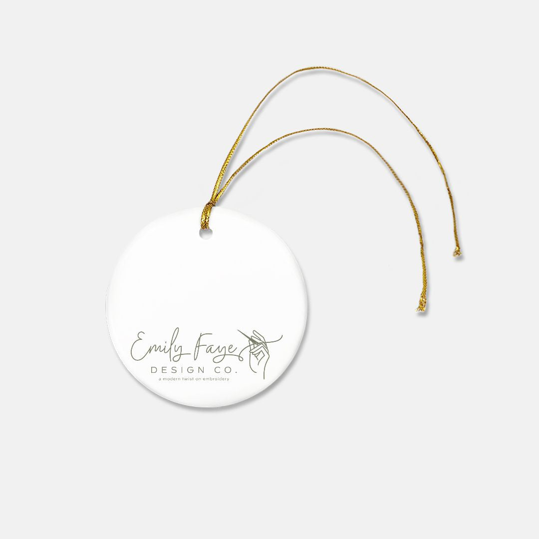 Stitched Christmas Tree Ornament