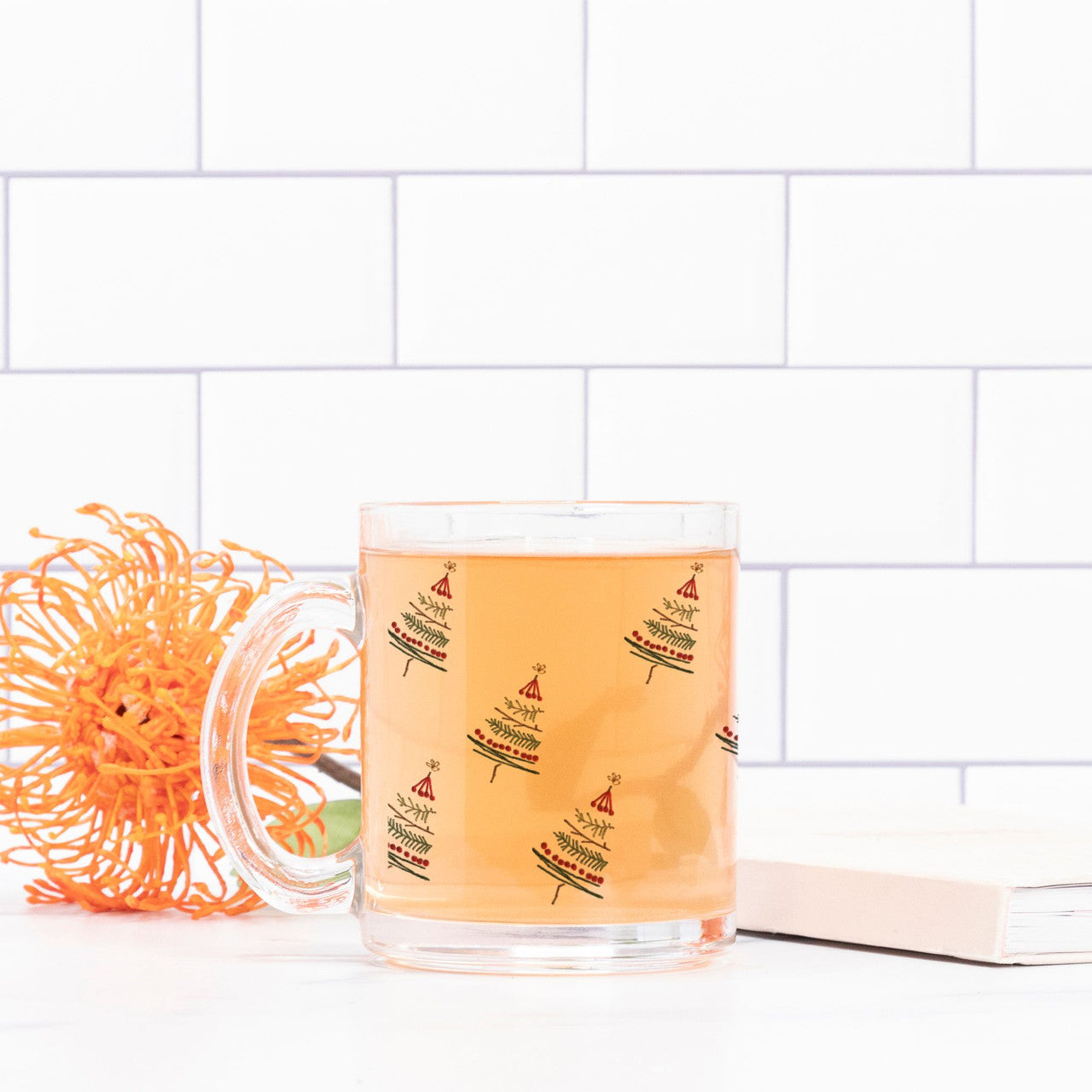 Christmas Tree Glass Mug
