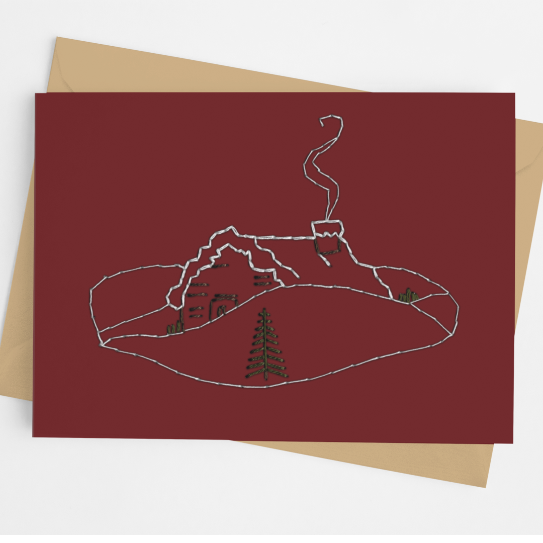 Christmas Cottage Card | Print