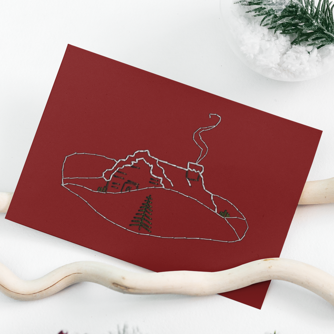 Christmas Cottage Card | Print