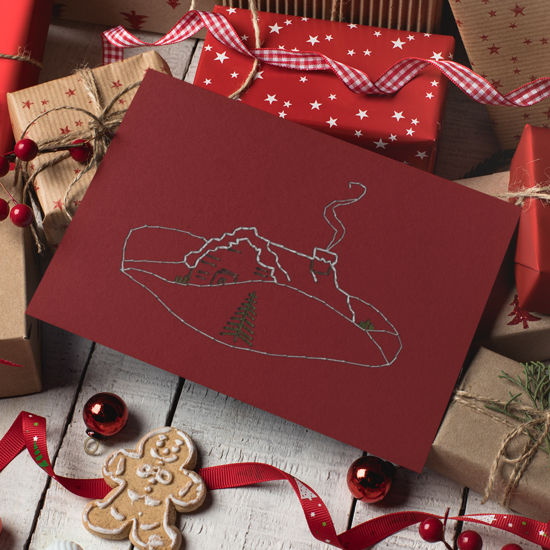Christmas Cottage Card | Print