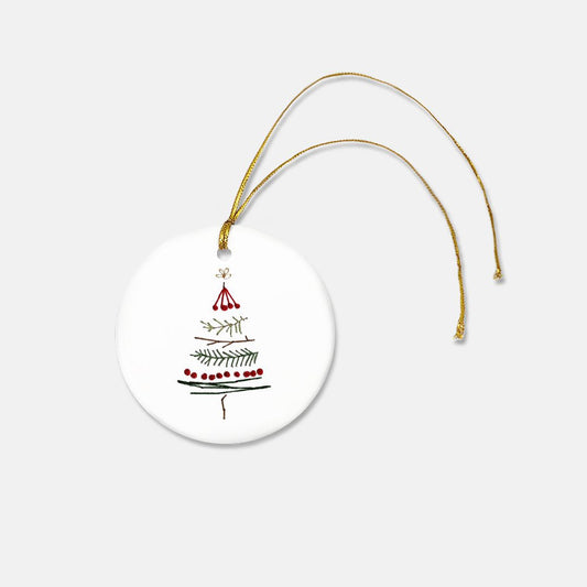 Stitched Christmas Tree Ornament