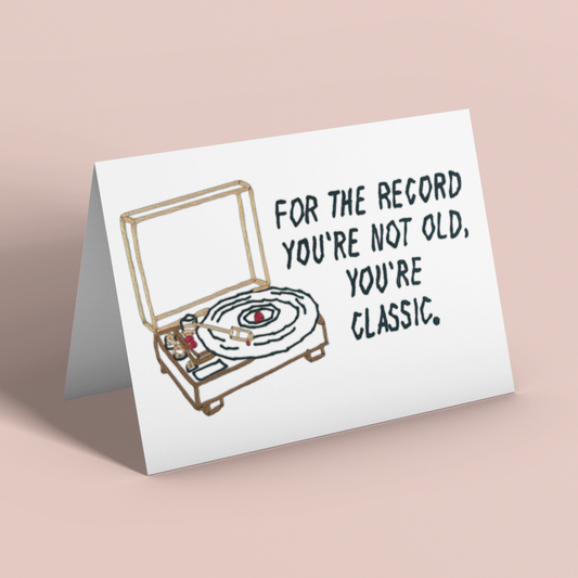 For the Record Birthday Printed Card