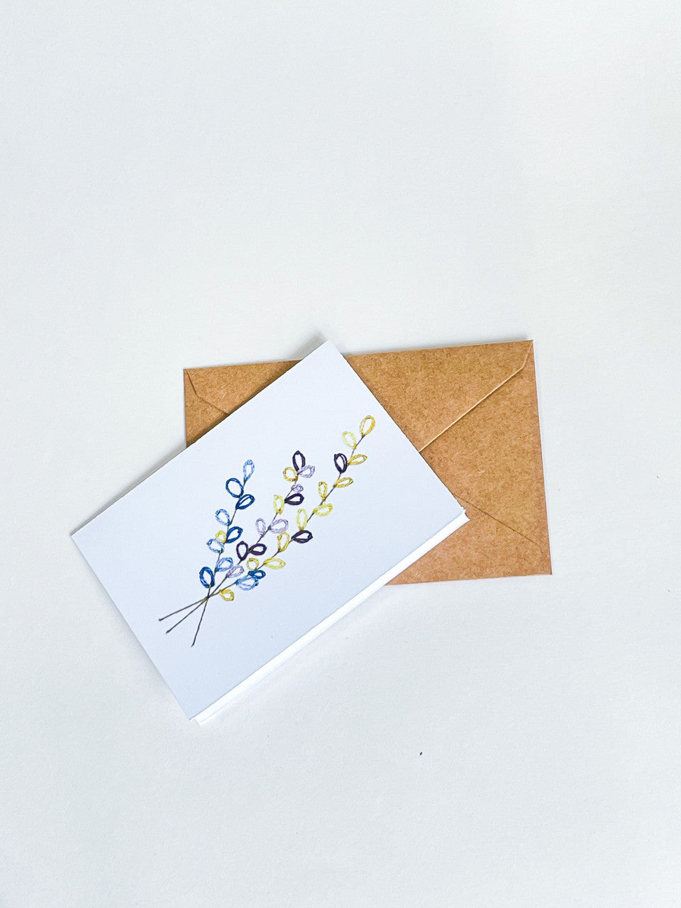 Floral Bouquet Printed Mini Card