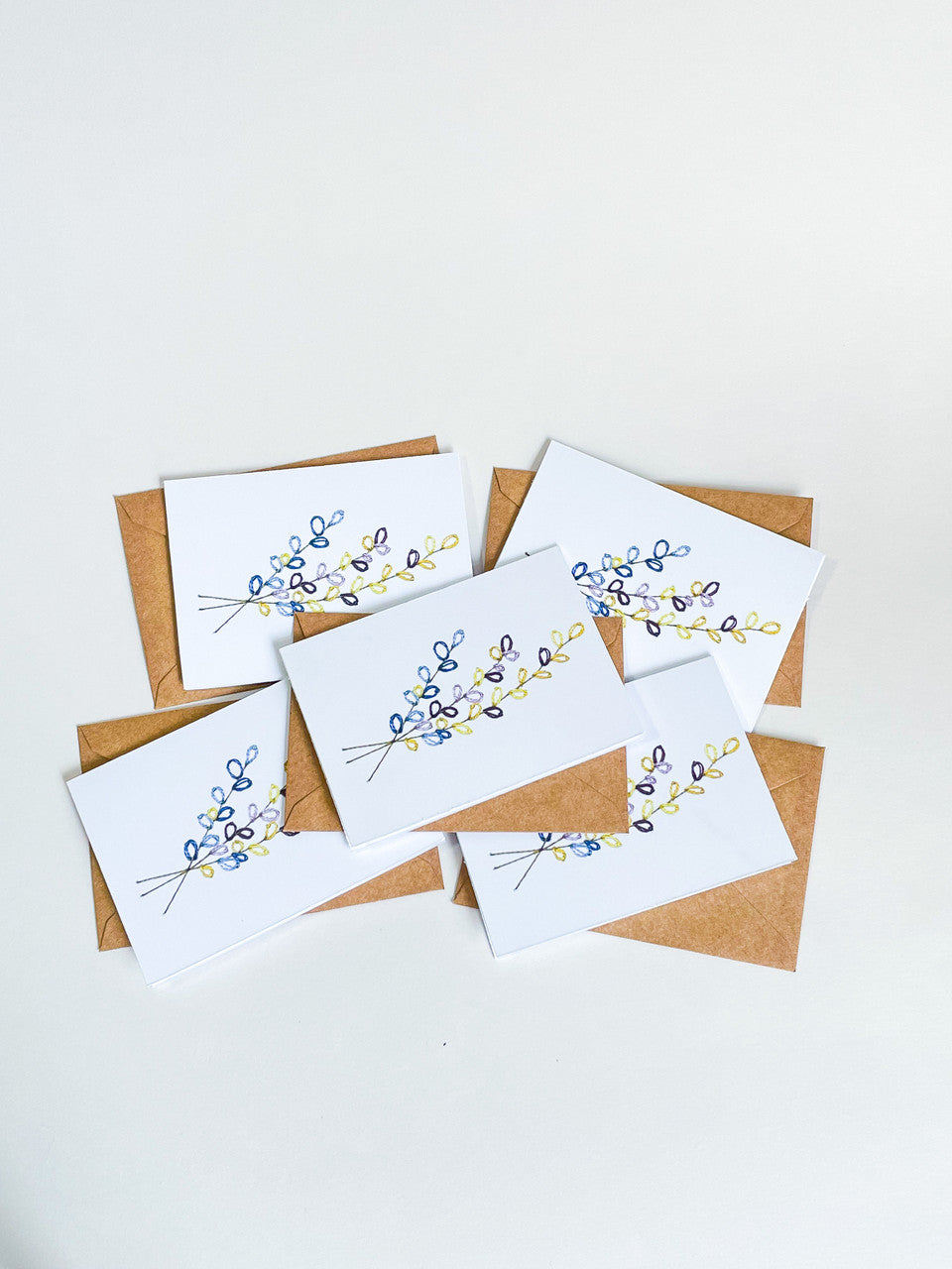 Floral Bouquet Printed Mini Card