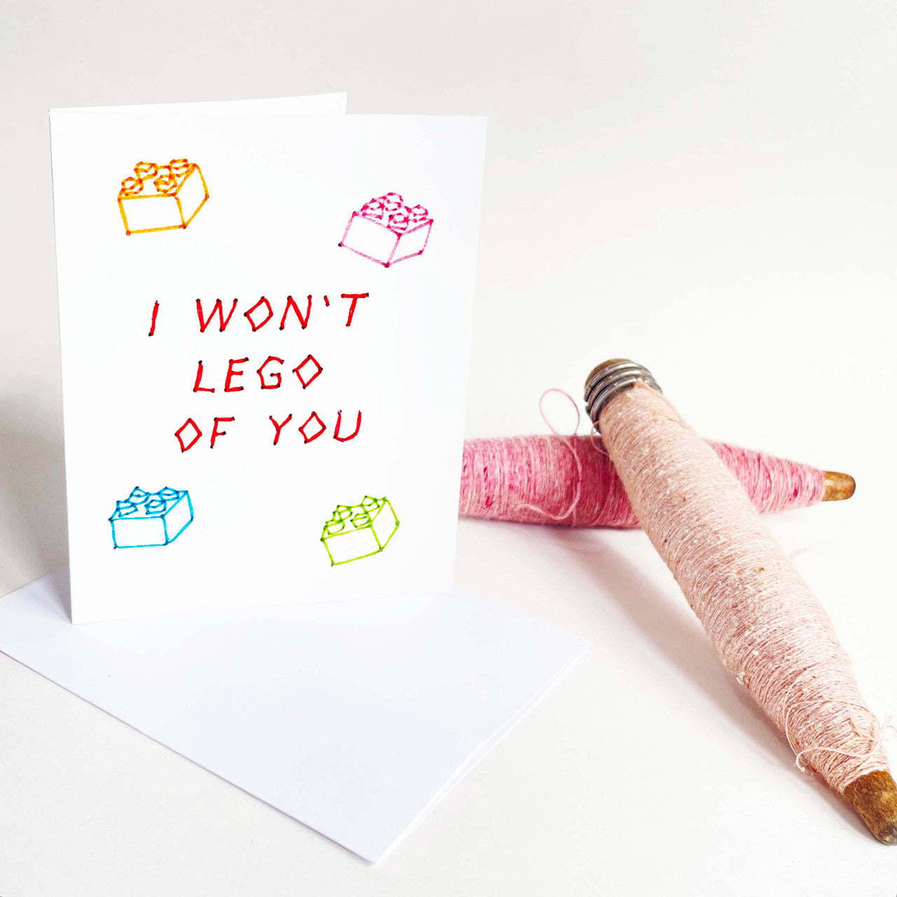 I Won't Lego of You | Printed Card