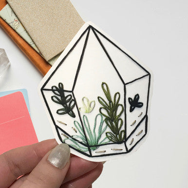 Stitched Terrarium Sticker