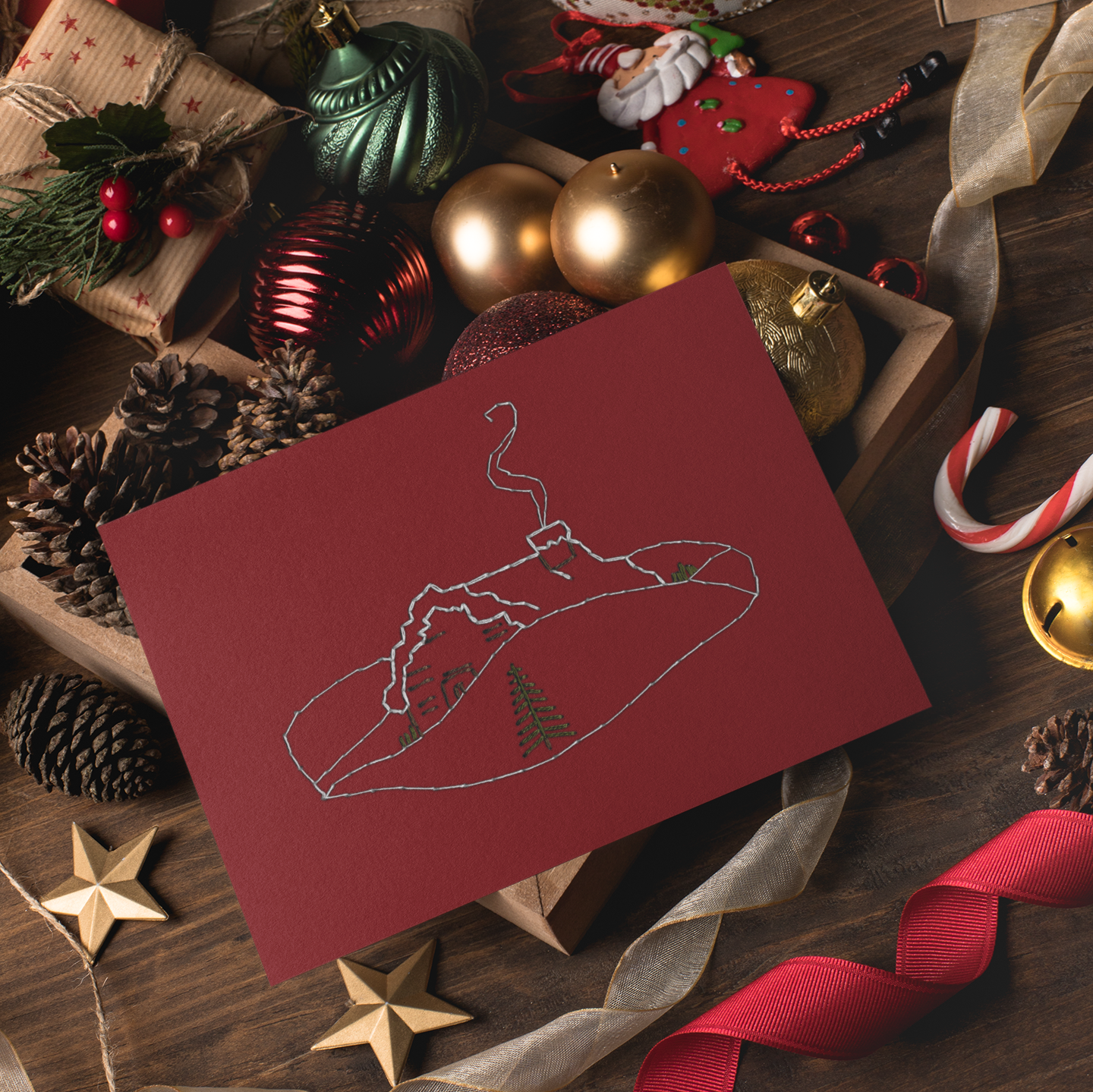 Snowy Cottage Printed Card